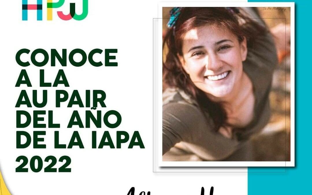Orgullo Nacional: Nuestra Au Pair ganadora del IAPA Au Pair of the Year Award a nivel mundial.